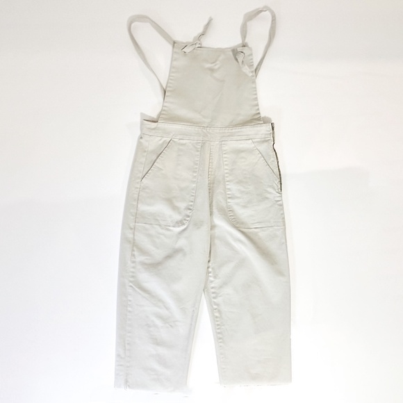 Loup Knot Overalls Stone/White - Size Medium